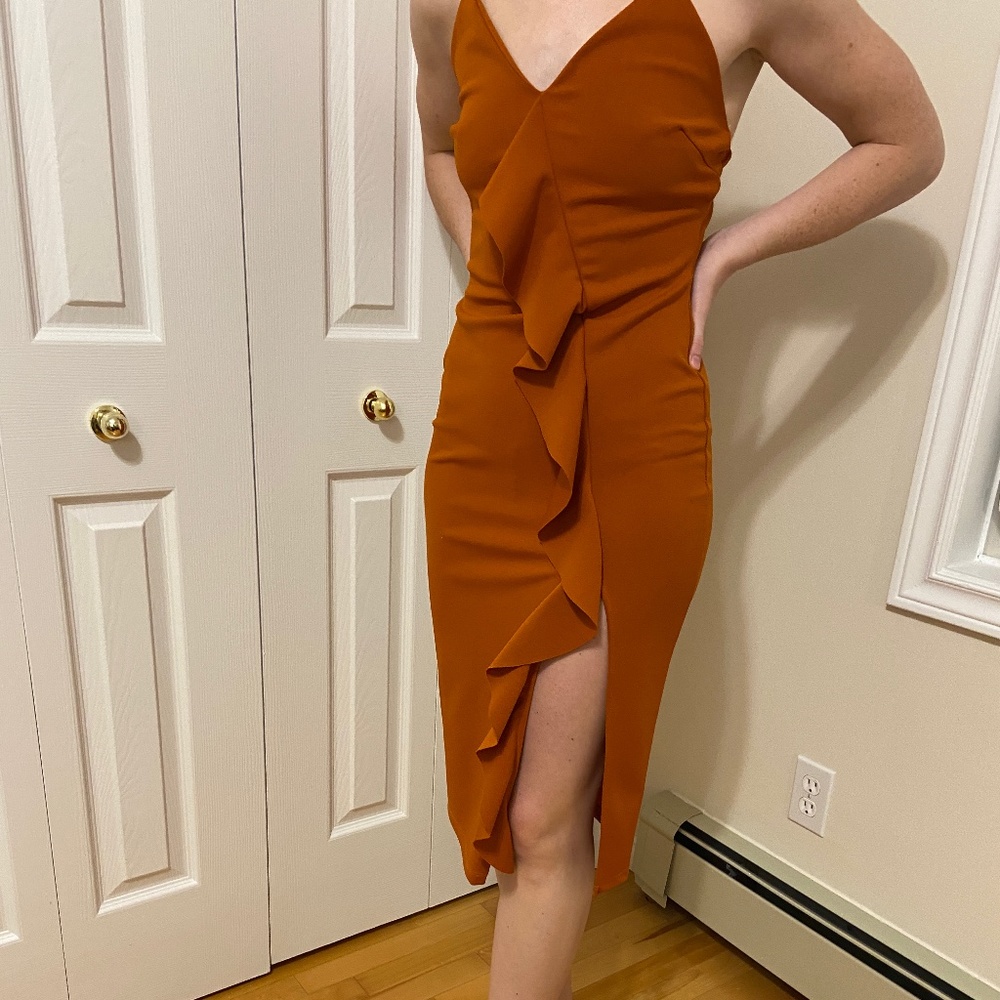Room Service Strappy Ruffle Dress size Large